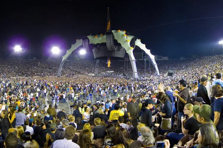 U2 concert stage